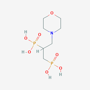 molecular formula C7H17NO7P2 B11531537 [3-(Morpholin-4-yl)propane-1,2-diyl]bis(phosphonic acid) 