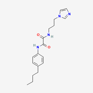 N-(4-butylphenyl)-N'-[3-(1H-imidazol-1-yl)propyl]ethanediamide