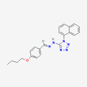 5-[(2E)-2-(4-butoxybenzylidene)hydrazinyl]-1-(naphthalen-1-yl)-1H-tetrazole