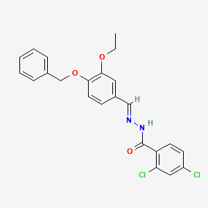 N'-[(E)-[4-(Benzyloxy)-3-ethoxyphenyl]methylidene]-2,4-dichlorobenzohydrazide