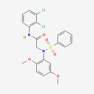 N-(2,3-Dichlorophenyl)-2-[N-(2,5-dimethoxyphenyl)benzenesulfonamido]acetamide