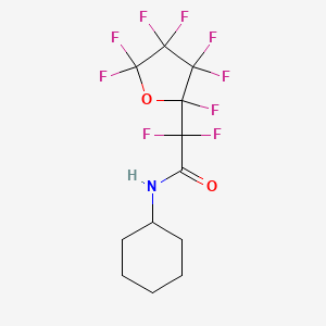 N-cyclohexyl-2,2-difluoro-2-(2,3,3,4,4,5,5-heptafluorooxolan-2-yl)acetamide