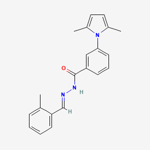 3-(2,5-dimethyl-1H-pyrrol-1-yl)-N'-[(E)-(2-methylphenyl)methylidene]benzohydrazide