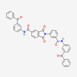 1,3-dioxo-N-[3-(phenylcarbonyl)phenyl]-2-(3-{[3-(phenylcarbonyl)phenyl]carbamoyl}phenyl)-2,3-dihydro-1H-isoindole-5-carboxamide