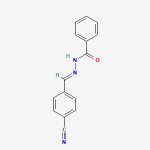 N'-[(E)-(4-Cyanophenyl)methylidene]benzohydrazide