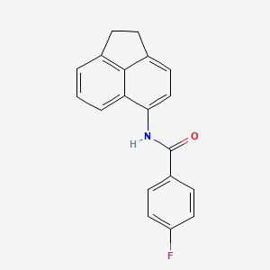 N-(1,2-dihydroacenaphthylen-5-yl)-4-fluorobenzamide