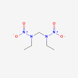 molecular formula C5H12N4O4 B11531689 Methanediamine, N,N'-diethyl-N,N'-dinitro- CAS No. 134273-34-0