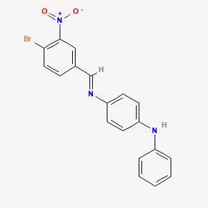 N-[(E)-(4-bromo-3-nitrophenyl)methylidene]-N'-phenylbenzene-1,4-diamine