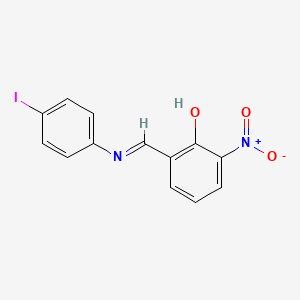 Phenol, 2-(4-iodophenyliminomethyl)-6-nitro-