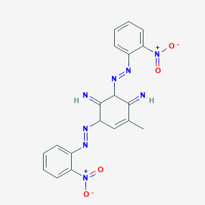 4-methyl-2,6-bis[(E)-(2-nitrophenyl)diazenyl]cyclohex-4-ene-1,3-diimine