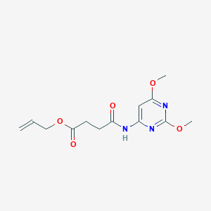 Prop-2-en-1-yl 4-[(2,6-dimethoxypyrimidin-4-yl)amino]-4-oxobutanoate