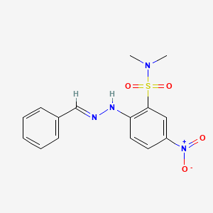 2-[(2E)-2-benzylidenehydrazinyl]-N,N-dimethyl-5-nitrobenzenesulfonamide