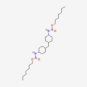 molecular formula C29H54N2O4 B11531827 heptyl N-{4-[(4-{[(heptyloxy)carbonyl]amino}cyclohexyl)methyl]cyclohexyl}carbamate 