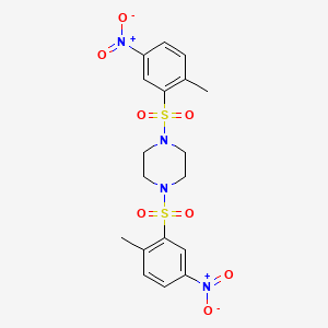 1,4-Bis[(2-methyl-5-nitrophenyl)sulfonyl]piperazine