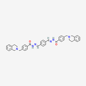 N',N''-[1,4-Phenylenedi(E)methylylidene]bis[4-(3,4-dihydro-2(1H)-isoquinolinylmethyl)benzohydrazide]