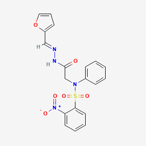 N-({N'-[(E)-(Furan-2-YL)methylidene]hydrazinecarbonyl}methyl)-2-nitro-N-phenylbenzene-1-sulfonamide