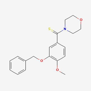 Morpholine, 4-[(3-benzyloxy-4-methoxyphenyl)thioxomethyl]-