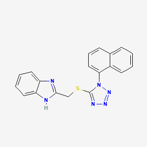 2-(1-Naphthalen-1-yl-1H-tetrazol-5-ylsulfanylmethyl)-1H-benzoimidazole