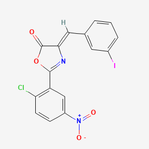 molecular formula C16H8ClIN2O4 B11531932 (4Z)-2-(2-chloro-5-nitrophenyl)-4-(3-iodobenzylidene)-1,3-oxazol-5(4H)-one 