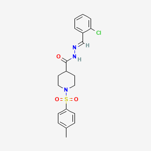 N'-[(E)-(2-chlorophenyl)methylidene]-1-[(4-methylphenyl)sulfonyl]piperidine-4-carbohydrazide