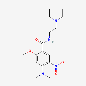 N-[2-(Diethylamino)ethyl]-4-(dimethylamino)-2-methoxy-5-nitrobenzamide