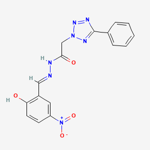 (5-Phenyl-tetrazol-2-yl)-acetic acid (2-hydroxy-5-nitro-benzylidene)-hydrazide