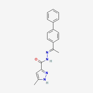 5-Methyl-2H-pyrazole-3-carboxylic acid (1-biphenyl-4-yl-ethylidene)-hydrazide