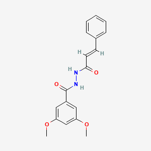 3,5-dimethoxy-N'-[(2E)-3-phenylprop-2-enoyl]benzohydrazide