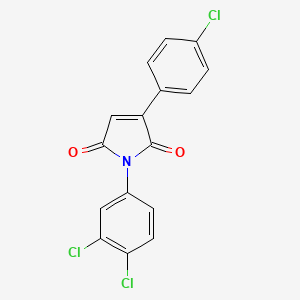 3-(4-chlorophenyl)-1-(3,4-dichlorophenyl)-1H-pyrrole-2,5-dione