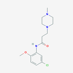 N-(5-chloro-2-methoxyphenyl)-3-(4-methylpiperazin-1-yl)propanamide