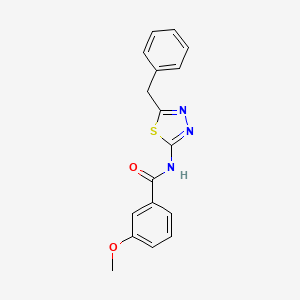 N-(5-benzyl-1,3,4-thiadiazol-2-yl)-3-methoxybenzamide