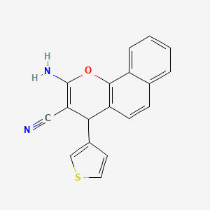 2-amino-4-(3-thienyl)-4H-benzo[h]chromene-3-carbonitrile