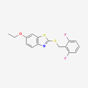 2-[(2,6-Difluorobenzyl)sulfanyl]-6-ethoxy-1,3-benzothiazole