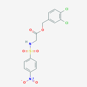 3,4-dichlorobenzyl N-[(4-nitrophenyl)sulfonyl]glycinate