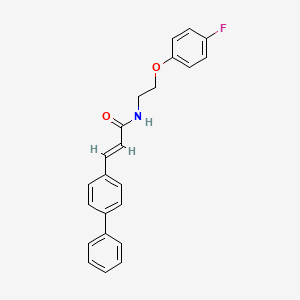 (2E)-3-(biphenyl-4-yl)-N-[2-(4-fluorophenoxy)ethyl]prop-2-enamide