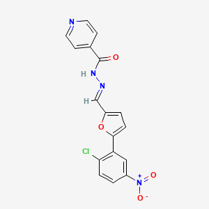 N'-[(E)-[5-(2-Chloro-5-nitrophenyl)furan-2-YL]methylidene]pyridine-4-carbohydrazide