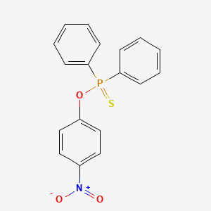 molecular formula C18H14NO3PS B11532395 (4-Nitrophenoxy)(diphenyl)thioxophosphorane 