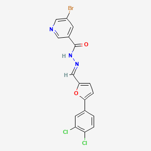 5-Bromo-N'-[(E)-[5-(3,4-dichlorophenyl)furan-2-YL]methylidene]pyridine-3-carbohydrazide