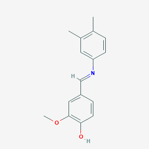 4-[(E)-[(3,4-Dimethylphenyl)imino]methyl]-2-methoxyphenol