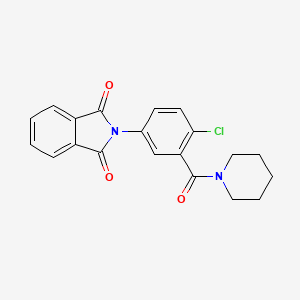 2-[4-chloro-3-(piperidin-1-ylcarbonyl)phenyl]-1H-isoindole-1,3(2H)-dione