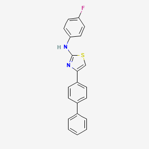 4-(biphenyl-4-yl)-N-(4-fluorophenyl)-1,3-thiazol-2-amine