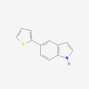 molecular formula C12H9NS B115326 5-(thiophen-2-yl)-1H-indole CAS No. 144104-54-1