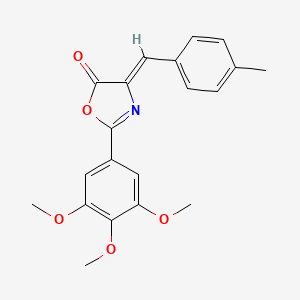 (4Z)-4-(4-methylbenzylidene)-2-(3,4,5-trimethoxyphenyl)-1,3-oxazol-5(4H)-one