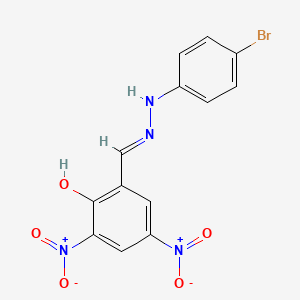 2-{(E)-[2-(4-bromophenyl)hydrazinylidene]methyl}-4,6-dinitrophenol