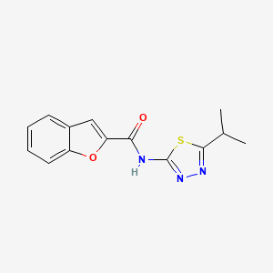 N-[5-(propan-2-yl)-1,3,4-thiadiazol-2-yl]-1-benzofuran-2-carboxamide