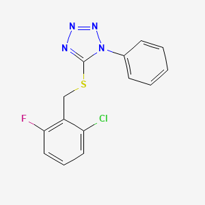 5-[(2-chloro-6-fluorobenzyl)sulfanyl]-1-phenyl-1H-tetrazole