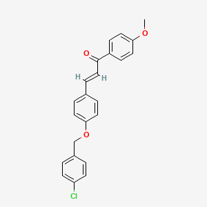 (2E)-3-{4-[(4-chlorobenzyl)oxy]phenyl}-1-(4-methoxyphenyl)prop-2-en-1-one