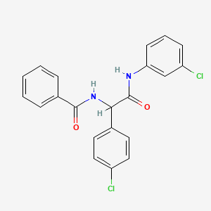 N-{1-(4-chlorophenyl)-2-[(3-chlorophenyl)amino]-2-oxoethyl}benzamide