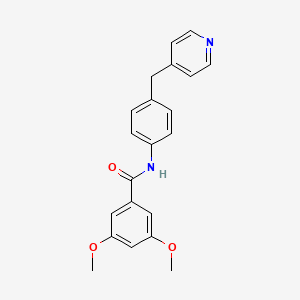 3,5-dimethoxy-N-[4-(pyridin-4-ylmethyl)phenyl]benzamide