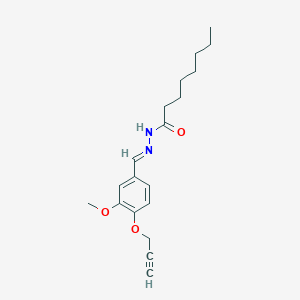 N'-{(E)-[3-methoxy-4-(2-propynyloxy)phenyl]methylidene}octanohydrazide